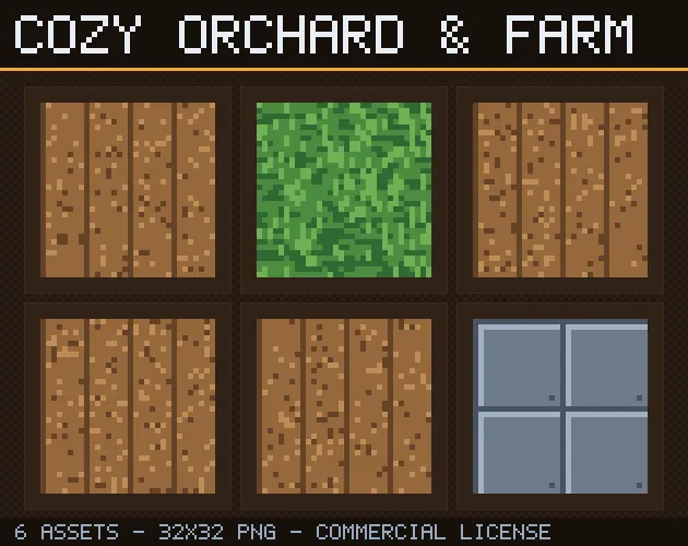 Cozy orchard farm tileset cover