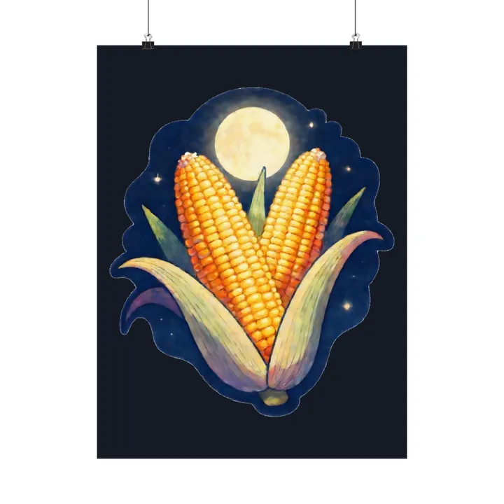 Moonlit Corn Husks poster
