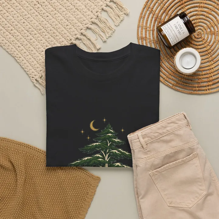 Quiet Cedar Night-Sky T-Shirt, flat view
