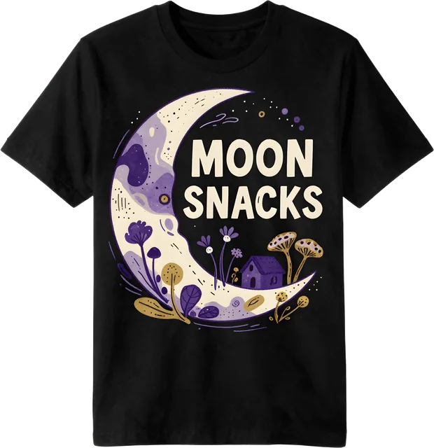 Moon Snacks tee design